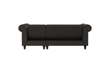 Bäddsoffa Felix 241x154x83 cm, Antracit, Mikrofiber/Trä/Metall - 241x154x83 cm, Antracit, Mikrofiber/Trä/Metall - Möbler - Soffa - Bäddsoffa - Bäddsoffa divan