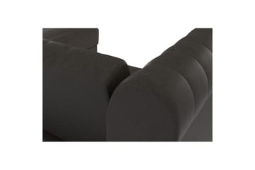 Bäddsoffa Felix 241x154x83 cm, Antracit, Mikrofiber/Trä/Metall - 241x154x83 cm, Antracit, Mikrofiber/Trä/Metall - Möbler - Soffa - Bäddsoffa - Bäddsoffa divan