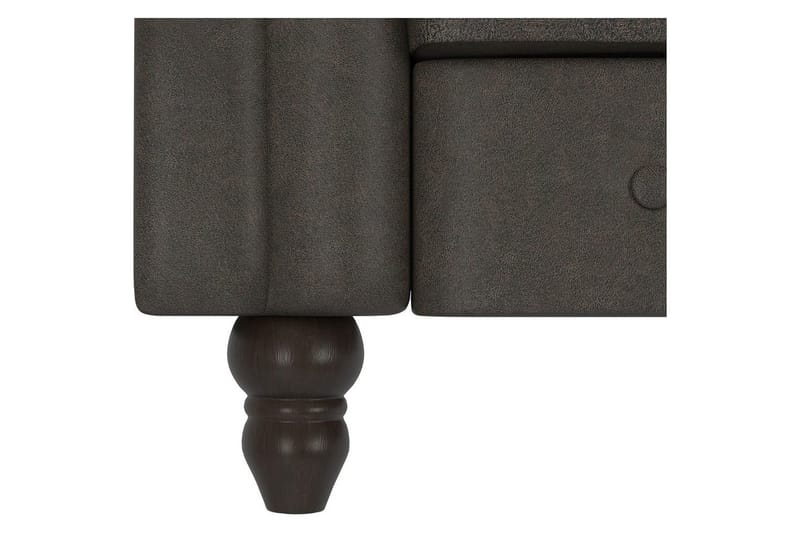 Bäddsoffa Felix 241x154x83 cm, Antracit, Mikrofiber/Trä/Metall - 241x154x83 cm, Antracit, Mikrofiber/Trä/Metall - Möbler - Soffa - Bäddsoffa - Bäddsoffa divan