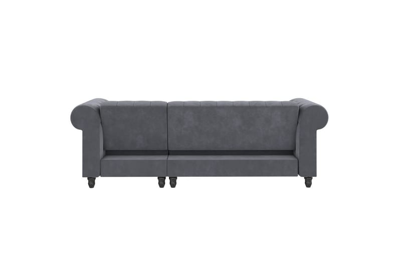 Bäddsoffa Felix 241x154x83 cm, Antracit, Sammet - 241x154x83 cm, Antracit, Sammet - Möbler - Soffa - Bäddsoffa - Bäddsoffa divan