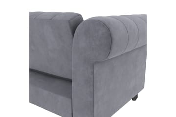 Bäddsoffa Felix 241x154x83 cm, Antracit, Sammet - 241x154x83 cm, Antracit, Sammet - Möbler - Soffa - Bäddsoffa - Bäddsoffa divan
