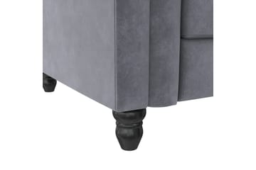 Bäddsoffa Felix 241x154x83 cm, Antracit, Sammet - 241x154x83 cm, Antracit, Sammet - Möbler - Soffa - Bäddsoffa - Bäddsoffa divan