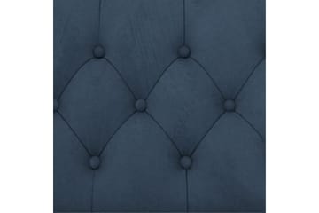 Bäddsoffa Felix 241x154x83 cm, Blå, Sammet/Trä/Metall - 241x154x83 cm, Blå, Sammet/Trä/Metall - Möbler - Soffa - Bäddsoffa - Bäddsoffa divan