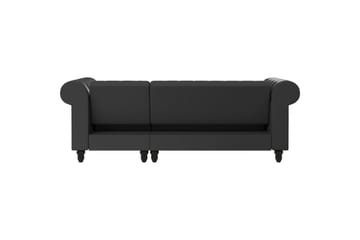 Bäddsoffa Felix 241x154x83 cm, Grå, PU/trä/metall - 241x154x83 cm, Grå, PU/trä/metall - Möbler - Soffa - Bäddsoffa - Bäddsoffa divan