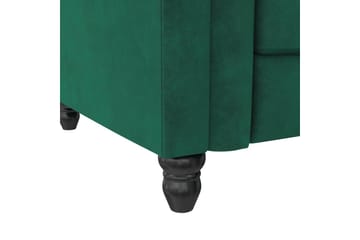 Bäddsoffa Felix 241x154x83 cm, Mörkgrön, Sammet - 241x154x83 cm, Mörkgrön, Sammet - Möbler - Soffa - Bäddsoffa - Bäddsoffa divan