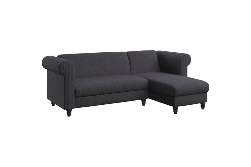 Bäddsoffa Felix II 241x154x83 cm, Antracit - 241x154x83 cm, Antracit - Möbler - Soffa - Bäddsoffa - Bäddsoffa divan