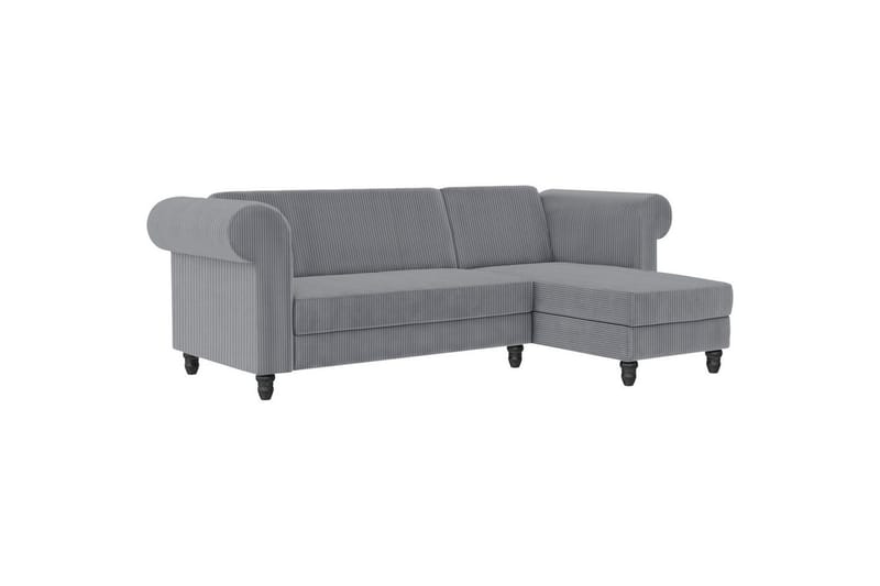 Bäddsoffa Felix II 241x154x83 cm, Grå - 241x154x83 cm, Grå - Möbler - Soffa - Bäddsoffa - Bäddsoffa divan