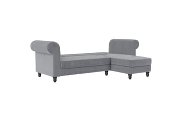 Bäddsoffa Felix II 241x154x83 cm, Grå - 241x154x83 cm, Grå - Möbler - Soffa - Bäddsoffa - Bäddsoffa divan