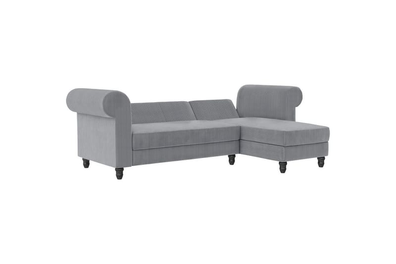 Bäddsoffa Felix II 241x154x83 cm, Grå - 241x154x83 cm, Grå - Möbler - Soffa - Bäddsoffa - Bäddsoffa divan