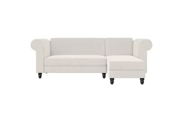 Bäddsoffa Felix II 241x154x83 cm, Kräm - 241x154x83 cm, Kräm - Möbler - Soffa - Bäddsoffa - Bäddsoffa divan