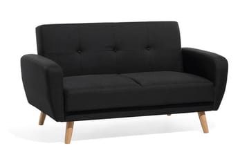 Bäddsoffa Florli 155 cm - Svart - Möbler - Soffa - Bäddsoffa - Bäddsoffa längsbäddad