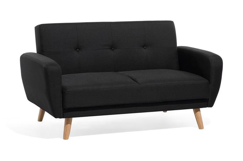 Bäddsoffa Florli 155 cm - Svart - Möbler - Soffa - Bäddsoffa - Bäddsoffa längsbäddad