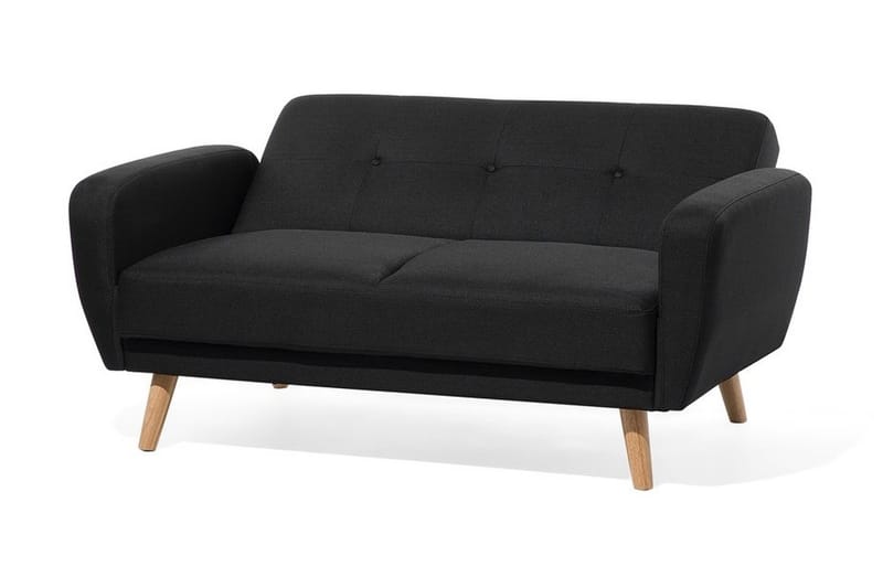 Bäddsoffa Florli 155 cm - Svart - Möbler - Soffa - Bäddsoffa - Bäddsoffa längsbäddad