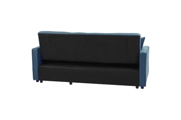 Bäddsoffa Glomma - Blå, Svart - Möbler - Soffa - Bäddsoffa - 2 sits bäddsoffa