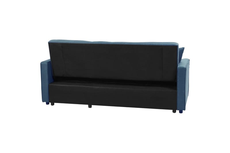 Bäddsoffa Glomma - Blå, Svart - Möbler - Soffa - Bäddsoffa - 2 sits bäddsoffa