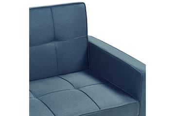 Bäddsoffa Glomma - Blå, Svart - Möbler - Soffa - Bäddsoffa - 2 sits bäddsoffa