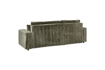 Bäddsoffa Högervänd Abacka - Grön, Svart - Möbler - Soffa - Bäddsoffa - Bäddsoffa längsbäddad