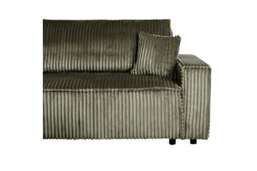 Bäddsoffa Högervänd Abacka - Grön, Svart - Möbler - Soffa - Bäddsoffa - Bäddsoffa längsbäddad
