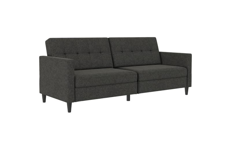 Bäddsoffa Hartford 203x83x82 cm, Antracit, Linnetyg Utseende (100% Polyester - 203x83x82 cm, Antracit, Linnetyg Utseende (100% Polyester - Möbler - Soffa - Bäddsoffa - 3 sits bäddsoffa