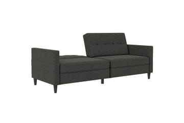 Bäddsoffa Hartford 203x83x82 cm, Antracit, Linnetyg Utseende (100% Polyester - 203x83x82 cm, Antracit, Linnetyg Utseende (100% Polyester - Möbler - Soffa - Bäddsoffa - 3 sits bäddsoffa