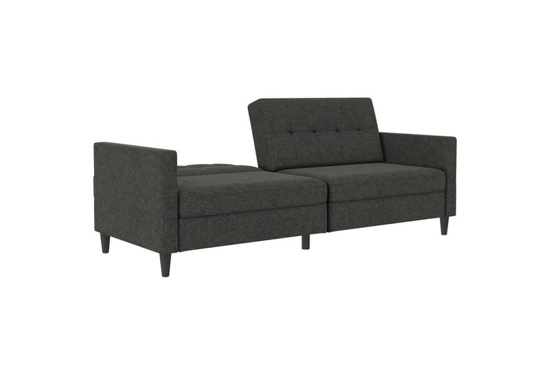 Bäddsoffa Hartford 203x83x82 cm, Antracit, Linnetyg Utseende (100% Polyester - 203x83x82 cm, Antracit, Linnetyg Utseende (100% Polyester - Möbler - Soffa - Bäddsoffa - 3 sits bäddsoffa