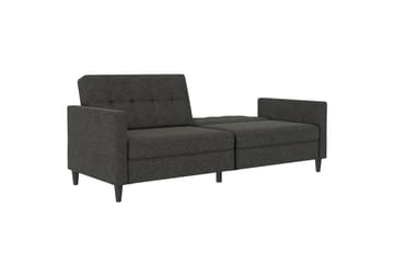 Bäddsoffa Hartford 203x83x82 cm, Antracit, Linnetyg Utseende (100% Polyester - 203x83x82 cm, Antracit, Linnetyg Utseende (100% Polyester - Möbler - Soffa - Bäddsoffa - 3 sits bäddsoffa