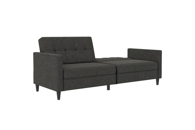 Bäddsoffa Hartford 203x83x82 cm, Antracit, Linnetyg Utseende (100% Polyester - 203x83x82 cm, Antracit, Linnetyg Utseende (100% Polyester - Möbler - Soffa - Bäddsoffa - 3 sits bäddsoffa