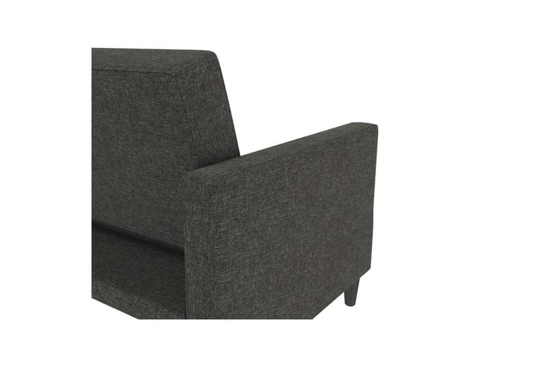 Bäddsoffa Hartford 203x83x82 cm, Antracit, Linnetyg Utseende (100% Polyester - 203x83x82 cm, Antracit, Linnetyg Utseende (100% Polyester - Möbler - Soffa - Bäddsoffa - 3 sits bäddsoffa
