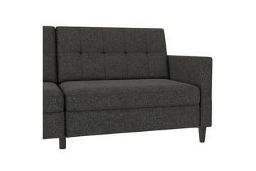 Bäddsoffa Hartford 203x83x82 cm, Antracit, Linnetyg Utseende (100% Polyester - 203x83x82 cm, Antracit, Linnetyg Utseende (100% Polyester - Möbler - Soffa - Bäddsoffa - 3 sits bäddsoffa