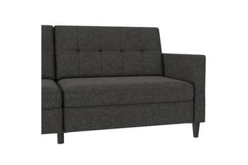Bäddsoffa Hartford 203x83x82 cm, Antracit, Linnetyg Utseende (100% Polyester - 203x83x82 cm, Antracit, Linnetyg Utseende (100% Polyester - Möbler - Soffa - Bäddsoffa - 3 sits bäddsoffa