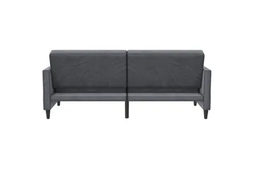 Bäddsoffa Hartford 203x83x82 cm, Antracit, Sammet - 203x83x82 cm, Antracit, Sammet - Möbler - Soffa - Bäddsoffa - 3 sits bäddsoffa