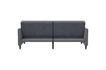 Bäddsoffa Hartford 203x83x82 cm, Antracit, Sammet - 203x83x82 cm, Antracit, Sammet - Möbler - Soffa - Bäddsoffa - 3 sits bäddsoffa
