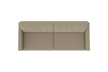 Bäddsoffa Hartford 203x83x82 cm, Cappuccino, Linnetyg Utseende (100% Polyester - 203x83x82 cm, Cappuccino, Linnetyg Utseende (100% Polyester - Möbler - Soffa - Bäddsoffa - 3 sits bäddsoffa