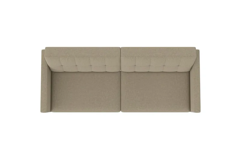 Bäddsoffa Hartford 203x83x82 cm, Cappuccino, Linnetyg Utseende (100% Polyester - 203x83x82 cm, Cappuccino, Linnetyg Utseende (100% Polyester - Möbler - Soffa - Bäddsoffa - 3 sits bäddsoffa