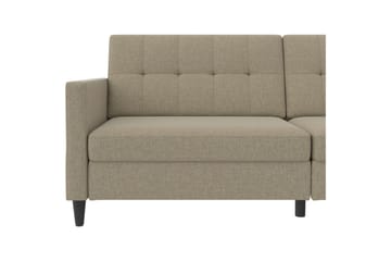 Bäddsoffa Hartford 203x83x82 cm, Cappuccino, Linnetyg Utseende (100% Polyester - 203x83x82 cm, Cappuccino, Linnetyg Utseende (100% Polyester - Möbler - Soffa - Bäddsoffa - 3 sits bäddsoffa