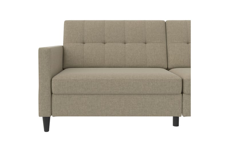 Bäddsoffa Hartford 203x83x82 cm, Cappuccino, Linnetyg Utseende (100% Polyester - 203x83x82 cm, Cappuccino, Linnetyg Utseende (100% Polyester - Möbler - Soffa - Bäddsoffa - 3 sits bäddsoffa