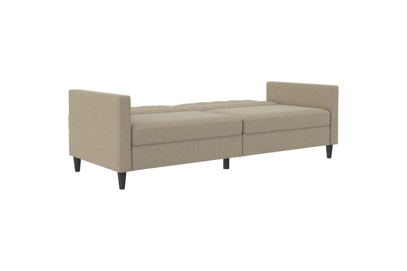 Bäddsoffa Hartford 203x83x82 cm, Cappuccino, Linnetyg Utseende (100% Polyester - 203x83x82 cm, Cappuccino, Linnetyg Utseende (100% Polyester - Möbler - Soffa - Bäddsoffa - 3 sits bäddsoffa