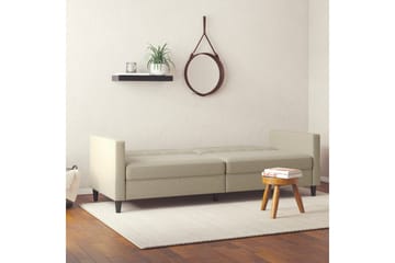 Bäddsoffa Hartford 203x83x82 cm, Cappuccino, Linnetyg Utseende (100% Polyester - 203x83x82 cm, Cappuccino, Linnetyg Utseende (100% Polyester - Möbler - Soffa - Bäddsoffa - 3 sits bäddsoffa