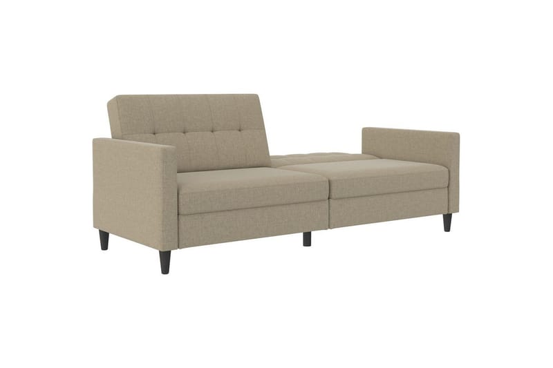 Bäddsoffa Hartford 203x83x82 cm, Cappuccino, Linnetyg Utseende (100% Polyester - 203x83x82 cm, Cappuccino, Linnetyg Utseende (100% Polyester - Möbler - Soffa - Bäddsoffa - 3 sits bäddsoffa