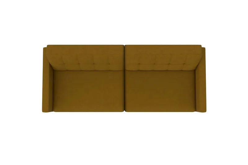 Bäddsoffa Hartford 203x83x82 cm, Curry, Linnetyg Utseende (100% Polyester - 203x83x82 cm, Curry, Linnetyg Utseende (100% Polyester - Möbler - Soffa - Bäddsoffa - 3 sits bäddsoffa