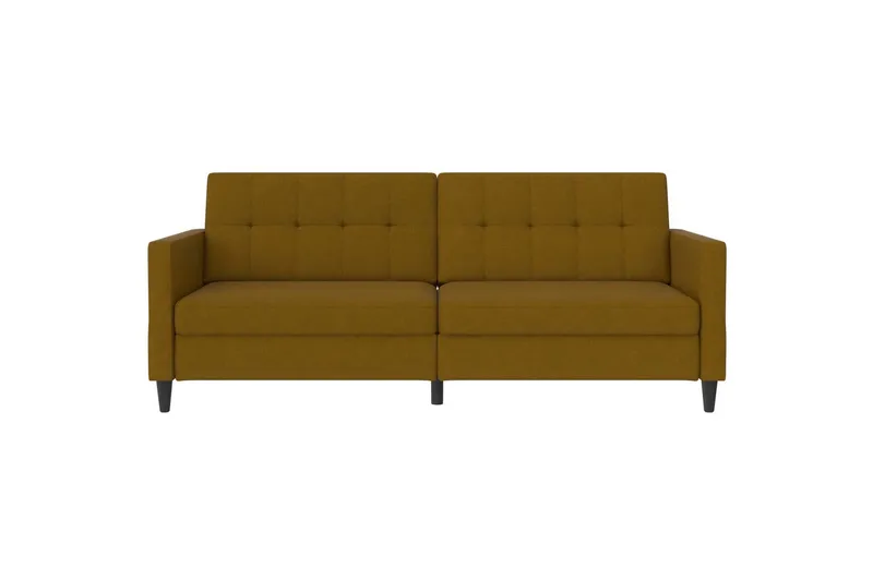 Bäddsoffa Hartford 203x83x82 cm, Curry, Linnetyg Utseende (100% Polyester - 203x83x82 cm, Curry, Linnetyg Utseende (100% Polyester - Möbler - Soffa - Bäddsoffa - 3 sits bäddsoffa