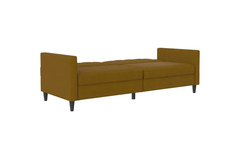 Bäddsoffa Hartford 203x83x82 cm, Curry, Linnetyg Utseende (100% Polyester - 203x83x82 cm, Curry, Linnetyg Utseende (100% Polyester - Möbler - Soffa - Bäddsoffa - 3 sits bäddsoffa