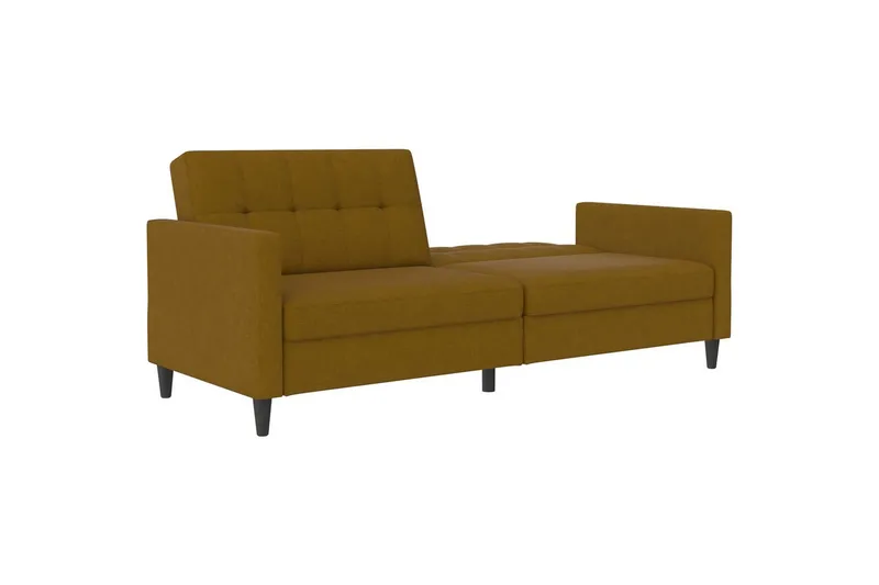 Bäddsoffa Hartford 203x83x82 cm, Curry, Linnetyg Utseende (100% Polyester - 203x83x82 cm, Curry, Linnetyg Utseende (100% Polyester - Möbler - Soffa - Bäddsoffa - 3 sits bäddsoffa