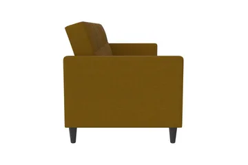 Bäddsoffa Hartford 203x83x82 cm, Curry, Linnetyg Utseende (100% Polyester - 203x83x82 cm, Curry, Linnetyg Utseende (100% Polyester - Möbler - Soffa - Bäddsoffa - 3 sits bäddsoffa
