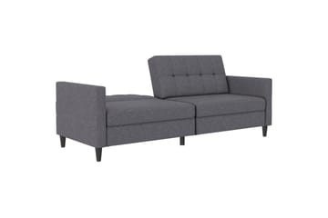 Bäddsoffa Hartford 203x83x82 cm, Grå, Linnetyg Utseende (100% Polyester - 203x83x82 cm, Grå, Linnetyg Utseende (100% Polyester - Möbler - Soffa - Bäddsoffa - 3 sits bäddsoffa