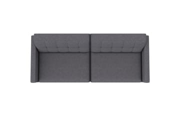 Bäddsoffa Hartford 203x83x82 cm, Grå, Linnetyg Utseende (100% Polyester - 203x83x82 cm, Grå, Linnetyg Utseende (100% Polyester - Möbler - Soffa - Bäddsoffa - 3 sits bäddsoffa