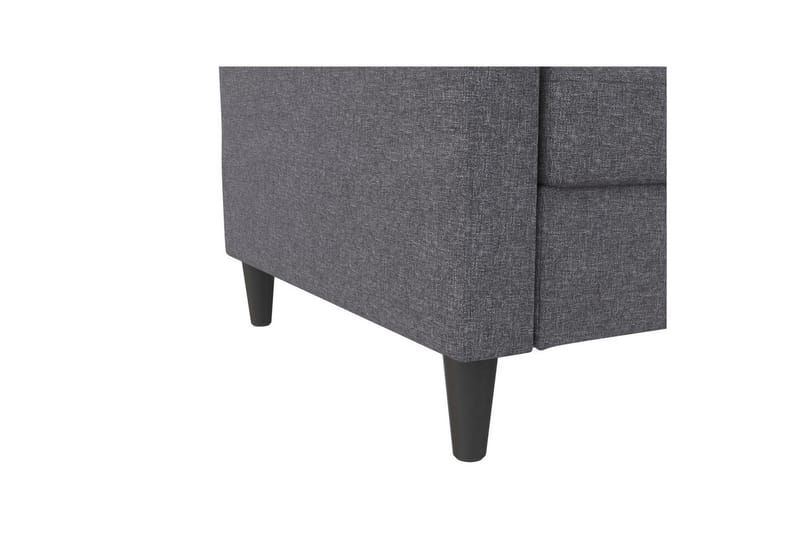 Bäddsoffa Hartford 203x83x82 cm, Grå, Linnetyg Utseende (100% Polyester - 203x83x82 cm, Grå, Linnetyg Utseende (100% Polyester - Möbler - Soffa - Bäddsoffa - 3 sits bäddsoffa