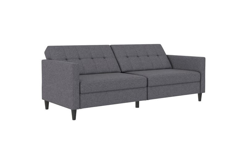 Bäddsoffa Hartford 203x83x82 cm, Grå, Linnetyg Utseende (100% Polyester - 203x83x82 cm, Grå, Linnetyg Utseende (100% Polyester - Möbler - Soffa - Bäddsoffa - 3 sits bäddsoffa