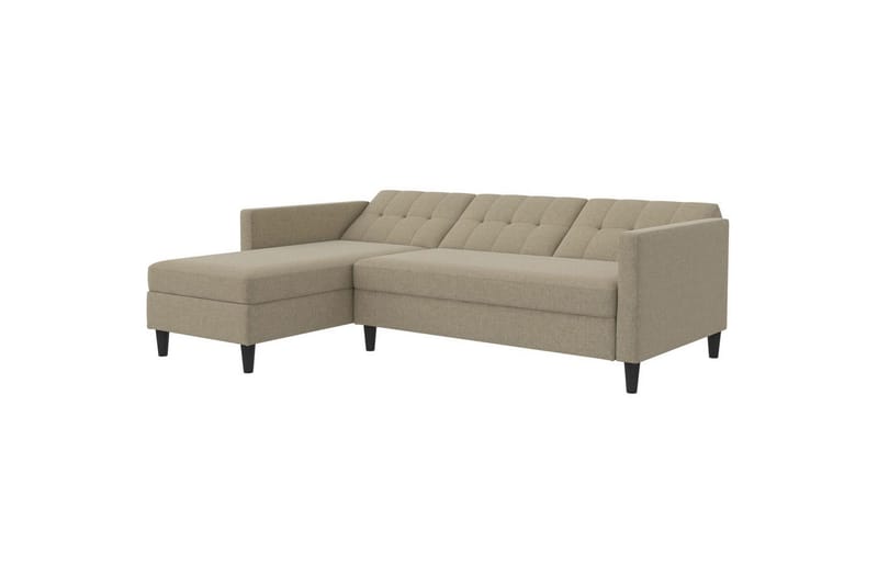 Bäddsoffa Hartford 213x153x82 cm, Cappuccino, Linnetyg Utseende (100% Polyester - 213x153x82 cm, Cappuccino, Linnetyg Utseende (100% Polyester - Möbler - Soffa - Bäddsoffa - Bäddsoffa divan