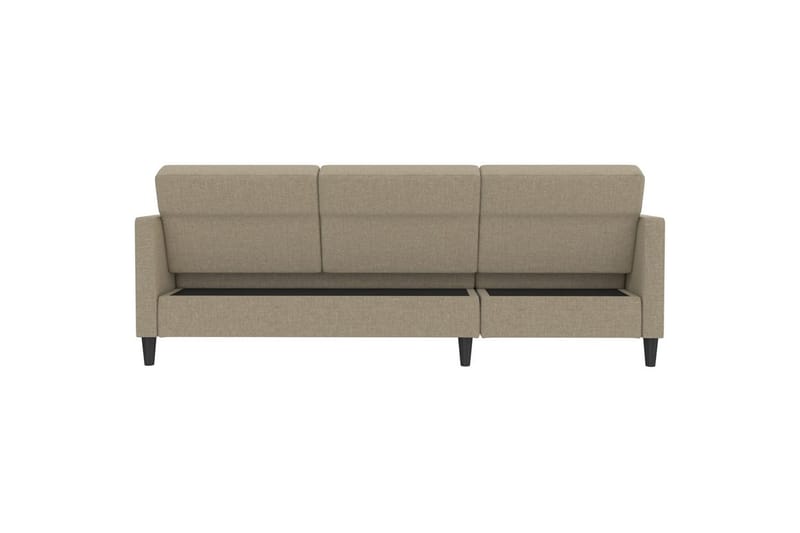 Bäddsoffa Hartford 213x153x82 cm, Cappuccino, Linnetyg Utseende (100% Polyester - 213x153x82 cm, Cappuccino, Linnetyg Utseende (100% Polyester - Möbler - Soffa - Bäddsoffa - Bäddsoffa divan
